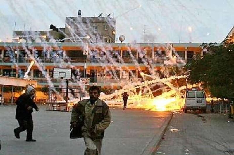 Israel used white phosphorus munitions in an attack on a UN school in Beit Lahiya in northern Gaza during last year's war.