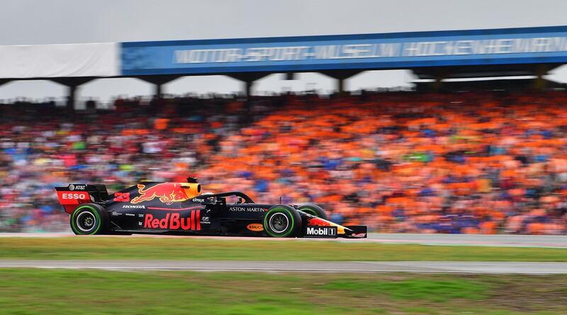 Victory in Germany was Max Verstappen's seventh in F1. AFP