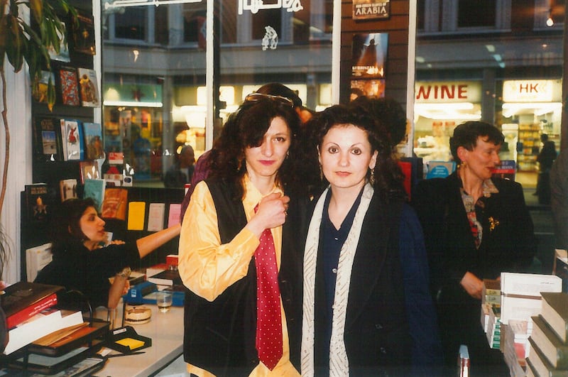Mai Ghoussoub with Hanan Al Shaykh
