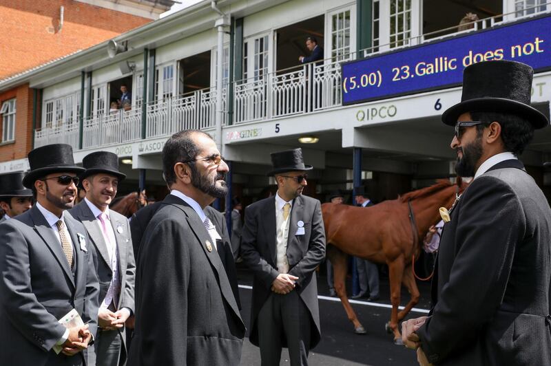 Vice President and Prime Minister of the UAE and Ruler of Dubai Sheikh Mohammed bin Rashid Al Maktoum attended the Royal Ascot horse race, which is considered Britain's most popular race meeting. Wam