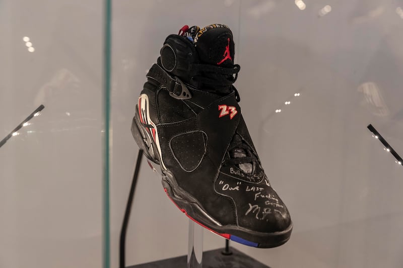 The Air Jordan XI from the Chicago Bulls versus the Seattle SuperSonics in 1996