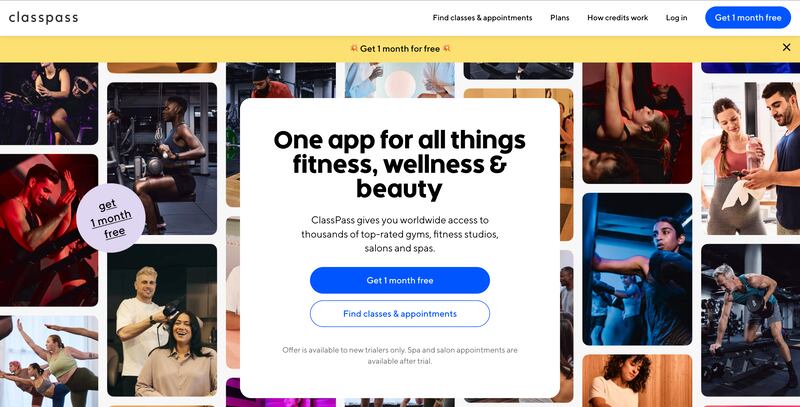 Classpass is for fitness enthusiasts.