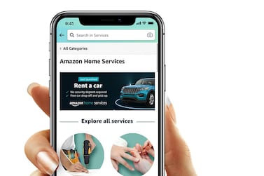 Amazon will offer car rentals under the umbrella of home services. Courtesy Amazon 