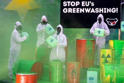 The EU's decision to classify nuclear energy as climate friendly caused an outcry from environmental campaigners. EPA 