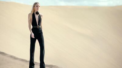 Saint Laurent presented its spring / summer 2021 collection as an online film after shooting in the Moroccan desert