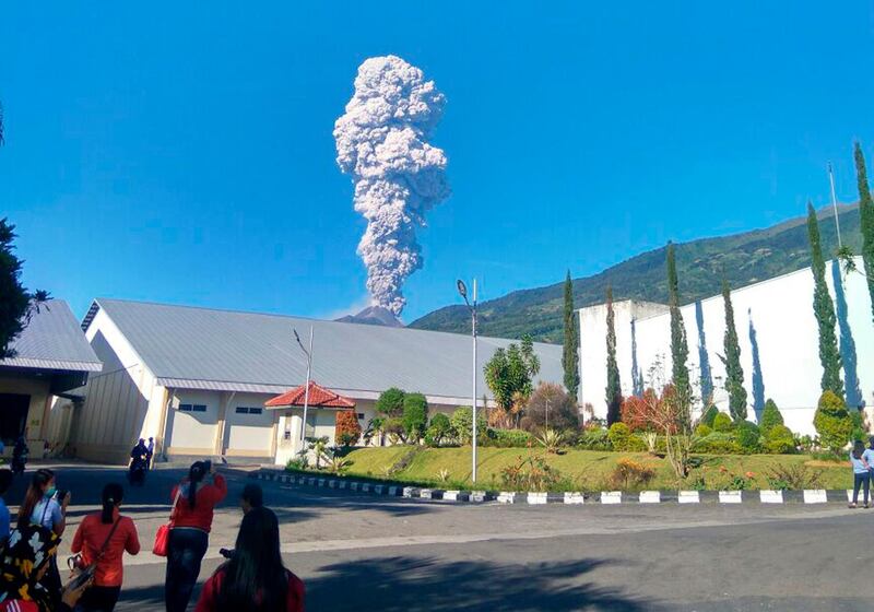 Mount Merapi spews ashes in Klaten, Central Java, Indonesia. Muhammad Amin / AP Photo