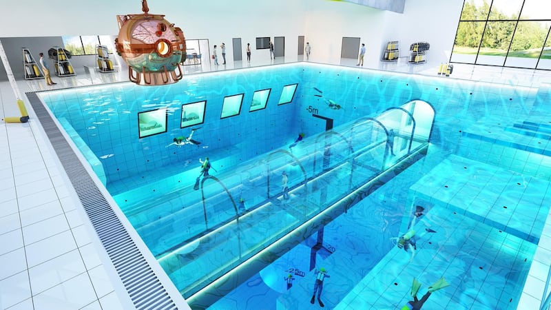 DeepSpot Poland will be the world's deepest swimming pool. Courtesy @DeepSpotPoland