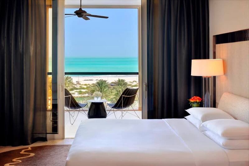 Rooms at Park Hyatt Abu Dhabi come with ocean views. All photos: Park Hyatt Abu Dhabi