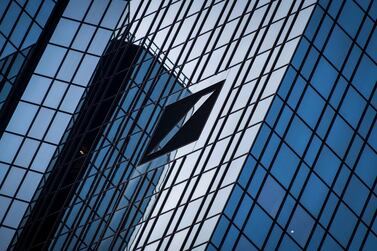 Deutsche Bank's headquarters in Frankfurt Am Main, Germany. Two former traders from the bank were convicted of attempting to rig prices in the precious metals market on Friday by 'spoofing' - placing and and subsequently cancelling orders they never intended to fulfil. Getty Images