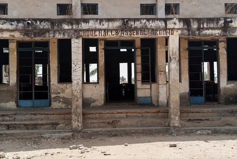 A view of the Government Science College, Kagara, where gunmen kidnapped 42 people. One pupil was killed in the raid on the school. EPA