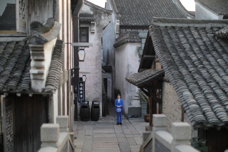 A view shows the Wuzhen Town where in one day will head the World Internet Conference Wuzhen Summit, eastern China's Zhejiang province.  EPA