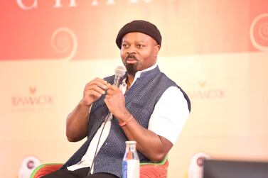 Author Ben Okri won the Booker Prize for his novel The Famished Road'. Courtesy Jaipur Literature Festival