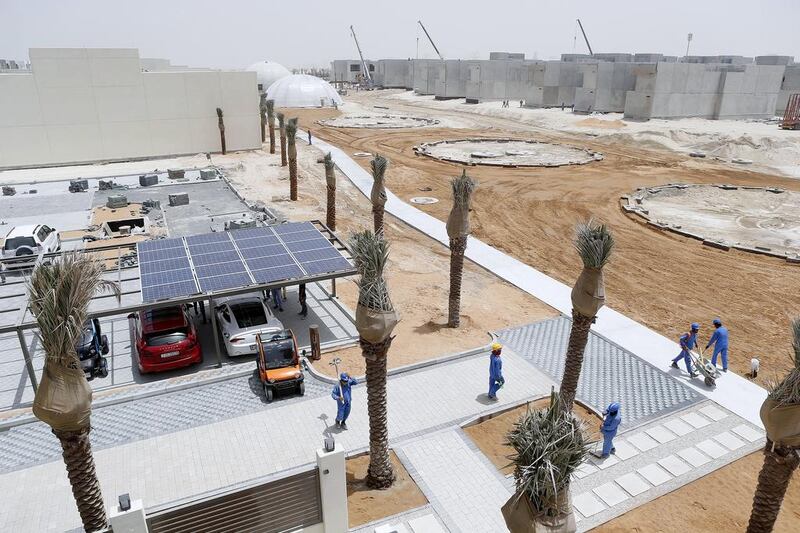 Sustainable City in Dubailand is an eco-based development that works with renewable energy and creating a low waste system for water sustainability. Antonie Robertson / The National
