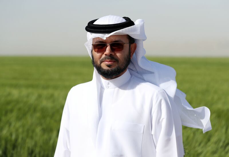Dr Khalifa Musabeh Ahmed Alteneiji, Chairman of the Department of Agriculture and Livestock, says the harvest should begin within weeks. Chris Whiteoak / The National