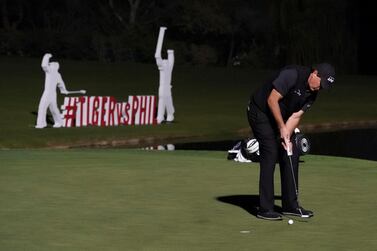 Phil Mickelson holes the winning putt to beat Tiger Woods in 'The Match' and claim $9m. Reuters