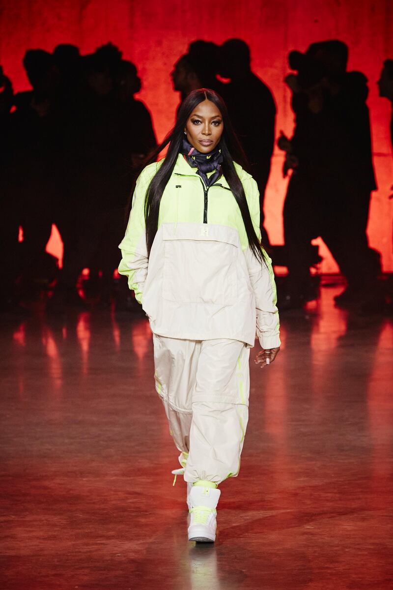 Naomi Campbell walks the runway at the Tommynow spring 2020 show on February 16, 2020. Getty Images