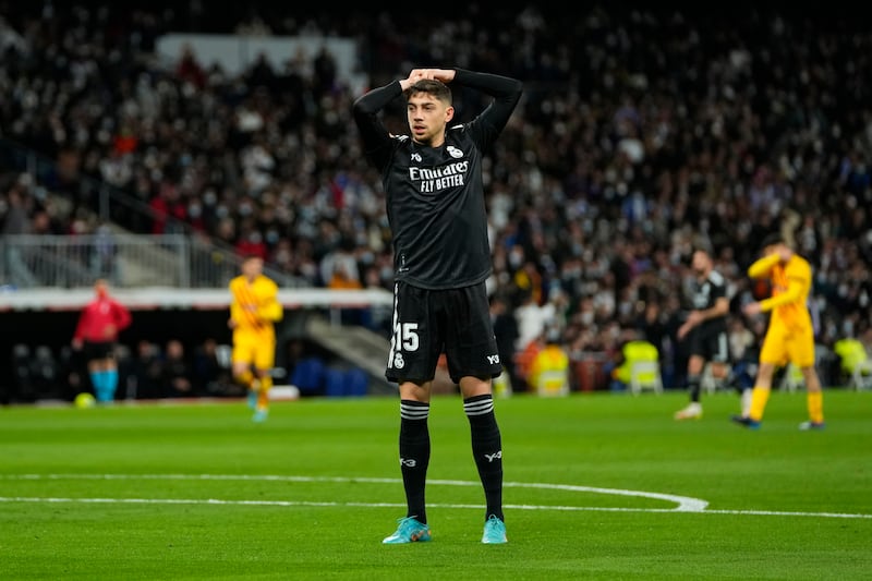 Federico Valverde – 6. Best of the worst. Nearly scored and assisted a couple of goals. Never stopped trying. AP