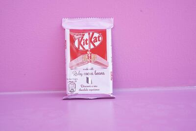 KitKat made with ruby cocoa beans 