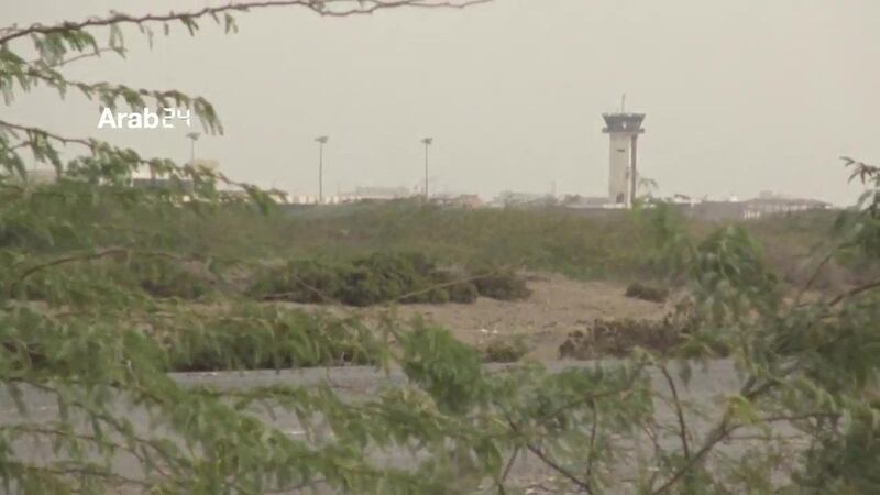 A general view of the airport on the outskirts of Hodeidah.