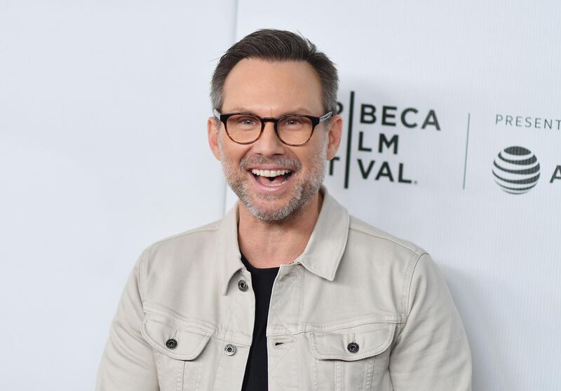 Christian Slater attends Tribeca Talks - A Farewell To 'Mr. Robot' on April 28, 2019. AFP
