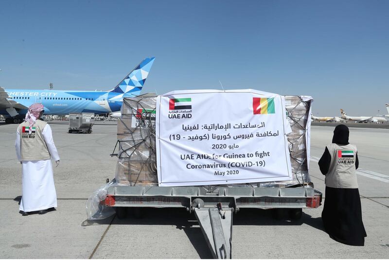 Seven tonnes of aid leaving for Guinea. WAM/Hazem Hussein