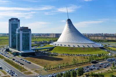 Astana's Khan Shatyr Entertainment Center was designed by architect Sir Norman Foster. Nick Walton