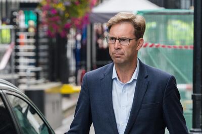 LONDON, UNITED KINGDOM - SEP 02: Tobias Ellwood MP arrives in Downing Street on 02 September, 2019 in London, England as Prime Minister Boris Johnson hosts a garden party for all Tory MPs. A cross-party alliance of MPs is expected to attempt to legislate against no-deal Brexit as MPs return to the House of Commons tomorrow before Parliament is prorogued next week until the Queens Speech on 14 October, just over two weeks before the UK is set to leave the EU. (Photo credit should read Wiktor Szymanowicz / Barcroft Media via Getty Images)