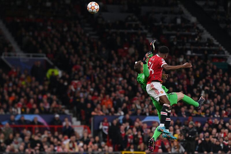 Anthony Elanga 5 United’s first serious effort on goal after 12 and then shot wide. That was as good as it got for the Swede. 
AFP