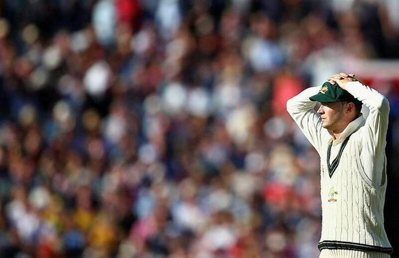 Michael Clarke has a dilemma and only he knows the extent of his back pain. Ryan Pierse / Getty Images