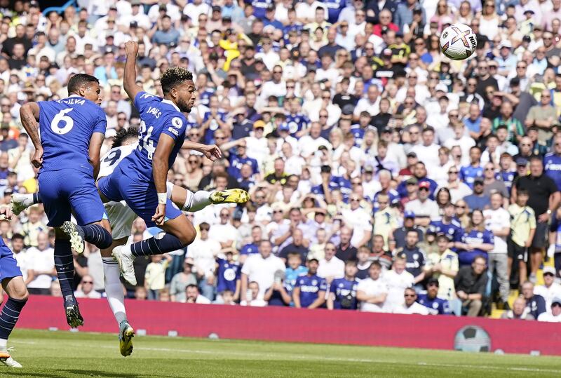 Reece James - 4 Clearly uncomfortable for long periods on the right side of Chelsea’s central defensive trio, not least when he lost Rodrigo for Leeds’ second goal. Got forward more after half-time but was repeatedly caught offside. 
EPA