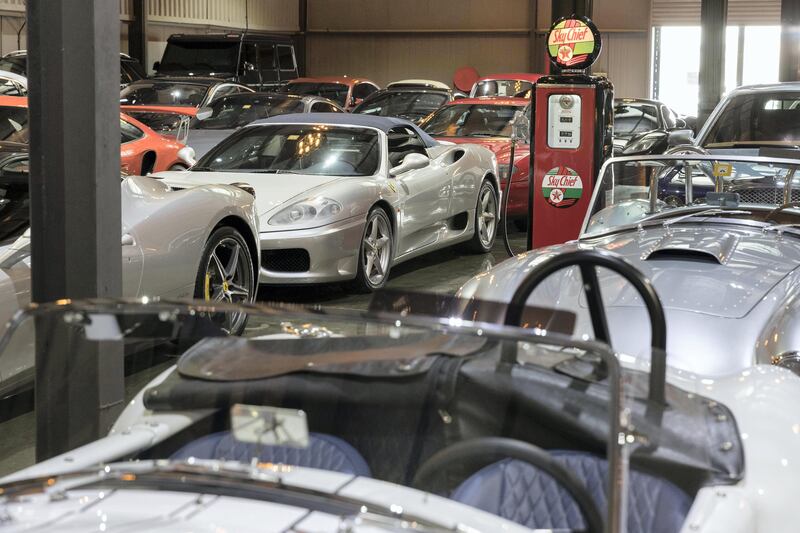 DUBAI, UNITED ARAB EMIRATES. 13 AUGUST 2017. The showroom and stock of rare and classic cars stored at and sold by Car Vault in Al Quoz. (Photo: Antonie Robertson/The National) Journalist: Adam Workman. Section: Motoring