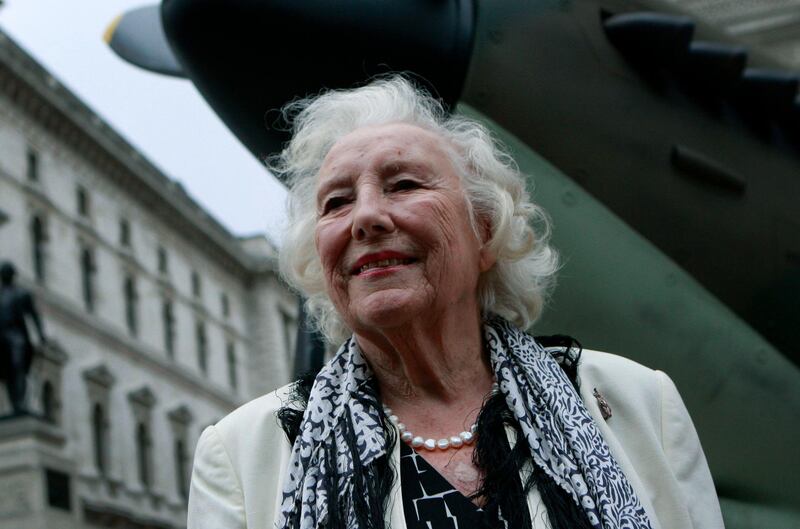 Dame Vera Lynn attends a ceremony to mark the 70th anniversary of the Battle of Britain. in central London on August 20, 2010. AP