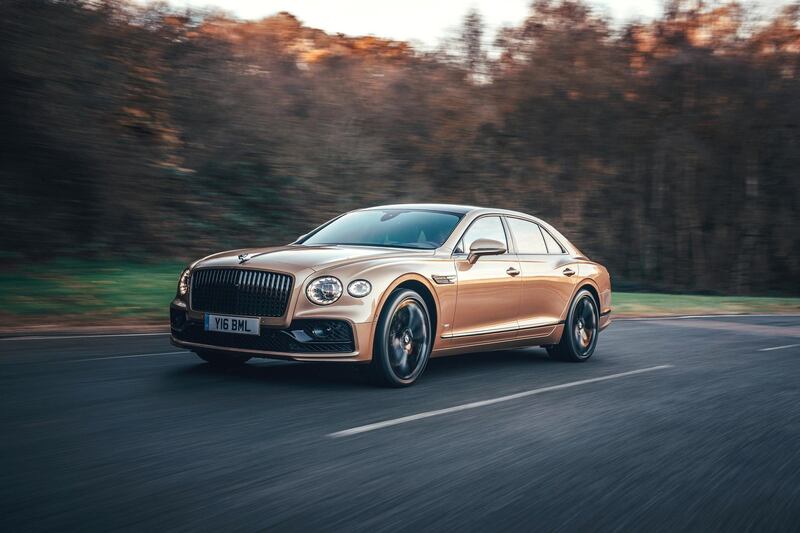 The V8 Flying Spur comes in a nice shade of gold as well.