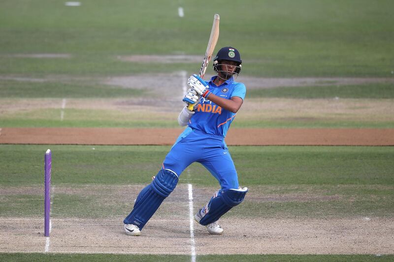 HOVE, ENGLAND - AUGUST 11: Yashasvi Jaiswal of India batting during the Under 19 Tri-Series Final match between Bangladesh and India at the 1st Central County Ground on August 11, 2019 in Hove, England. (Photo by Christopher Lee/Getty Images)