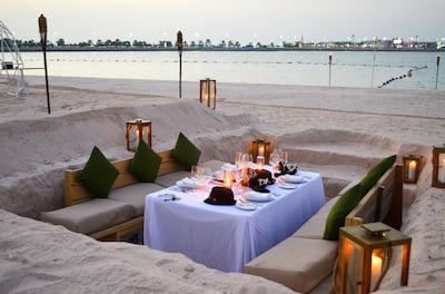 St Regis Abu Dhabi is offering a dugout dinner experience for NYE. Supplied