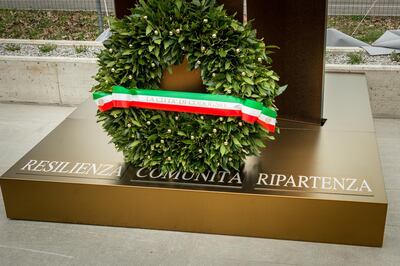 2/21/2021 - Milan. Codogno Inauguration of the memorial dedicated to the victims of the COVID pandemic Editorial Usage Only (Photo by IPA/Sipa USA/Reuters