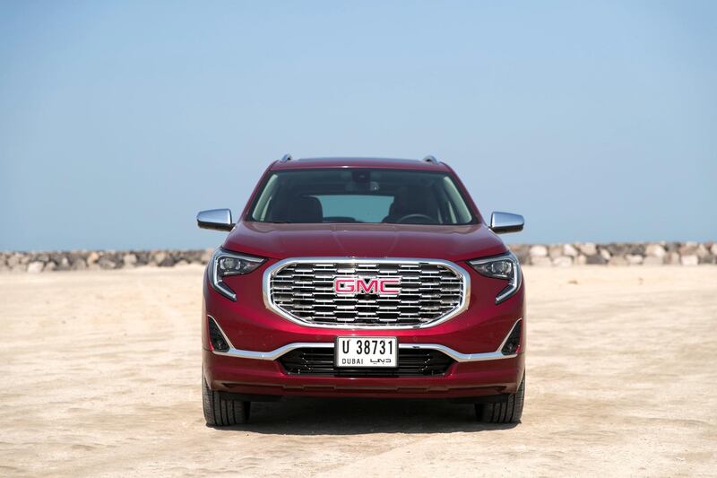 ABU DHABI, UNITED ARAB EMIRATES - Feb 4, 2018.

GMC Terrain.

(Photo by Reem Mohammed/The National)

Reporter: ADAM WORKMAN
Section: WK