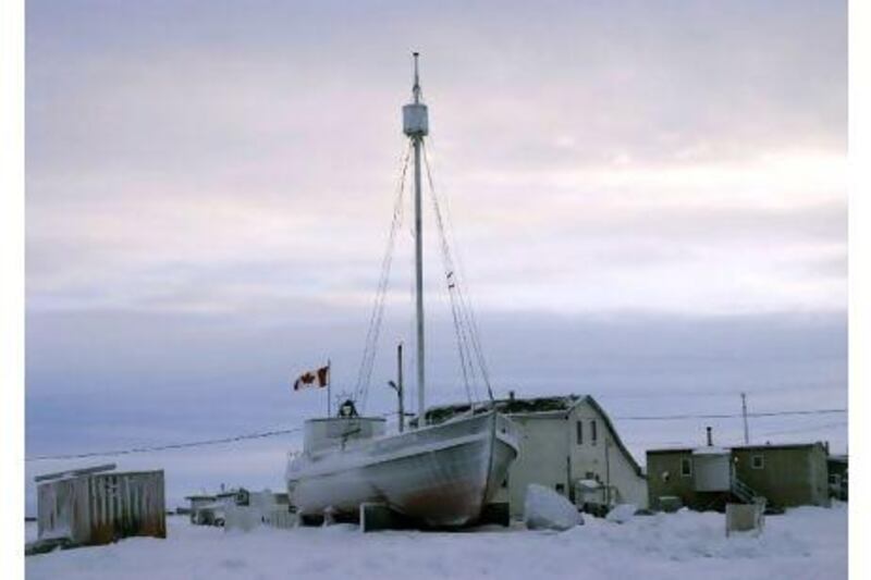 Many of Tuktoyaktuk's buildings were deserted when 50 years of exploration came to a stop.