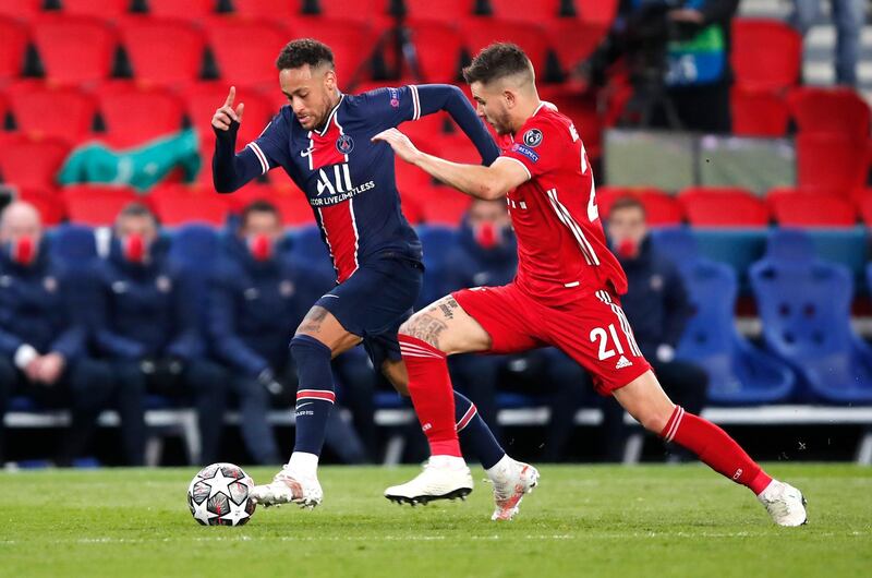 Lucas Hernandez - 9, There were moments near the beginning where he looked vulnerable in one-on-one situations, but the Frenchman was brilliant when defending on the front foot, and barely put a foot wrong in the second half. Did superbly when Mbappe was running at him near the end, then gave Neymar the same treatment. AP