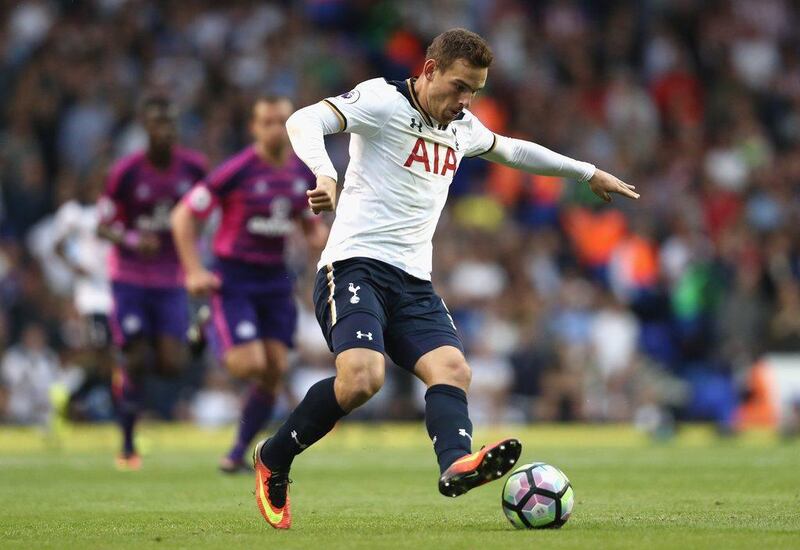 Vincent Janssen of Tottenham Hotspur in action during the Premier League match against Sunderland on Sunday. Julian Finney / Getty Images