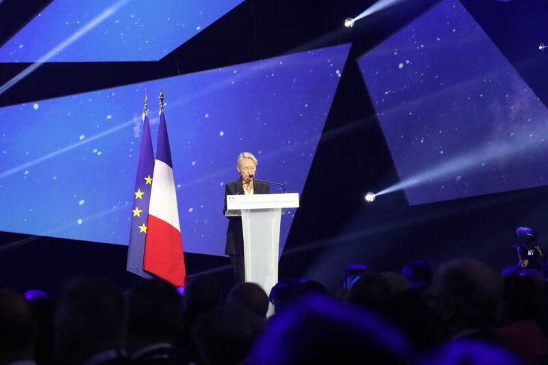 French Prime Minister speaks at IAC 2022 in Paris.