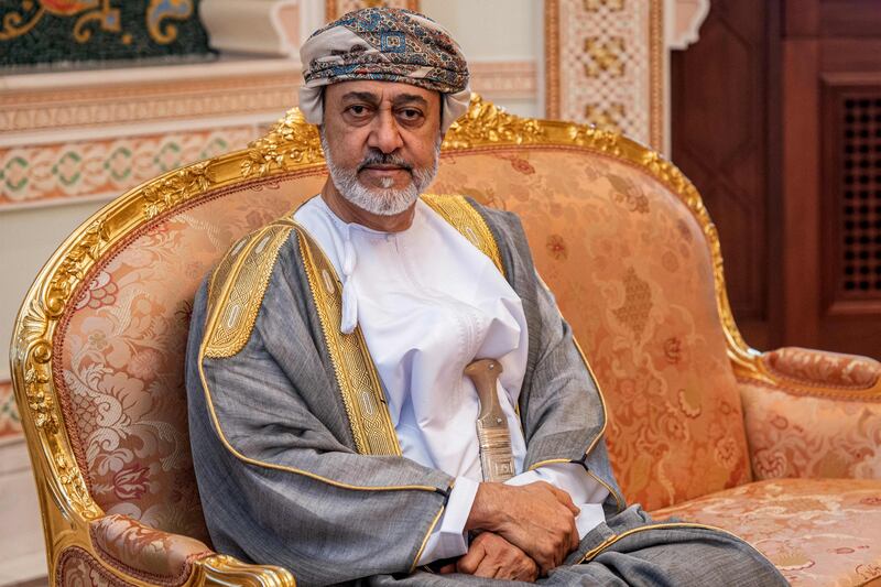 Sultan Haitham of Oman in Muscat last month. AFP