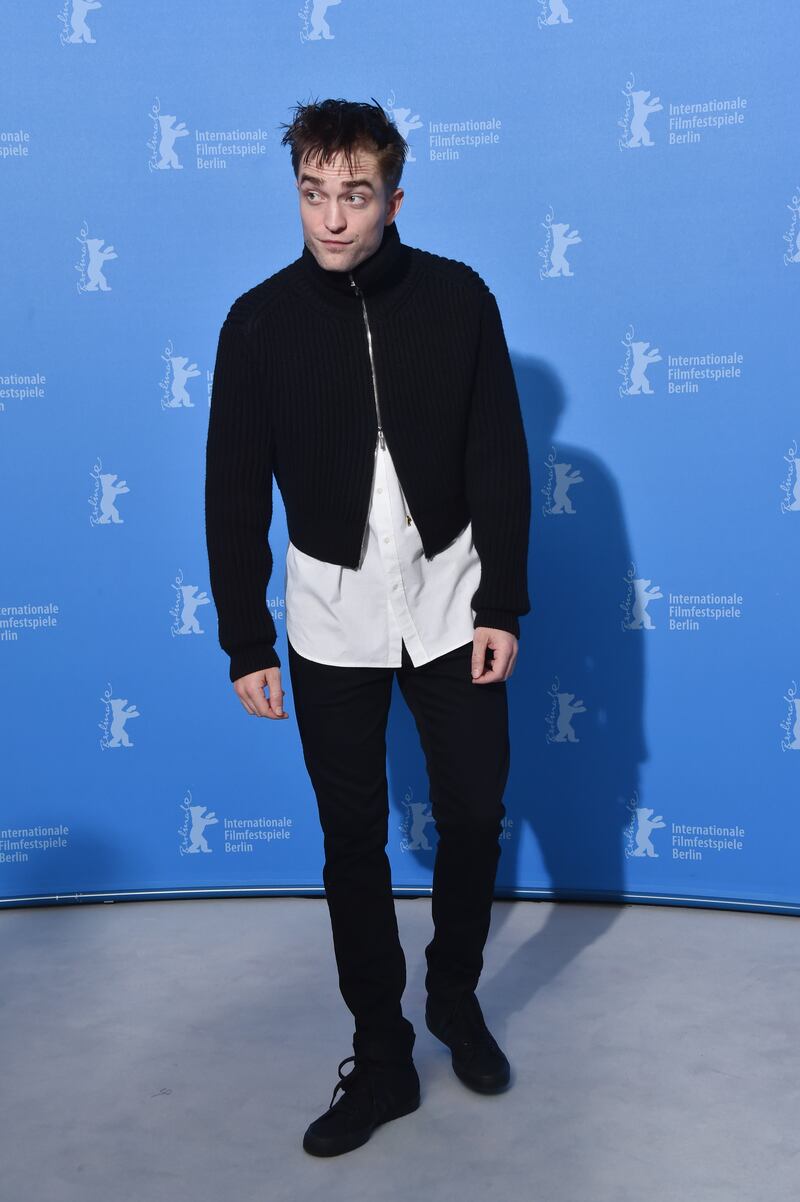 Very much the Dior man in black jeans, a white shirt and cropped black zip-up jumper by Dior, at the 'The Lost City of Z' photocall during the 67th Berlinale International Film Festival on February 14, 2017. Getty Images