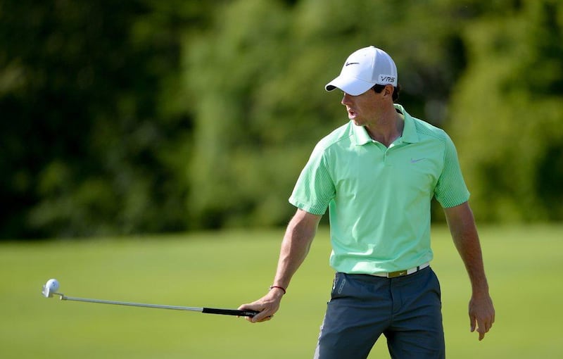 Rory McIlroy of Northern Ireland in action during the pro-am event prior to the The Irish Open at the Fota Island Resort on June 18, 2014 in Cork, Ireland. Ross Kinnaird / Getty Images