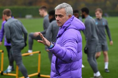 Tottenham Hotspur manager Jose Mourinho was spotted hosting a small training session in a London park. EPA