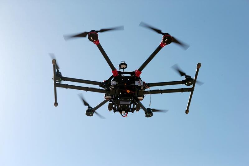 Drone users caught flying without a licence will face fines of up to Dh20,000 as part of renewed efforts to tackle disruption to aviation. Christopher Pike / The National