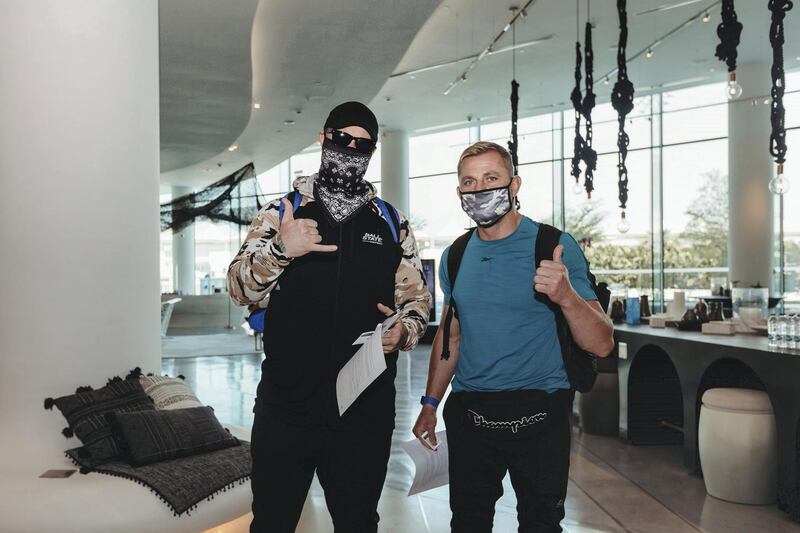 Safety first for the fighters ahead of UFC Fight Night Holm vs Aldana in Abu Dhabi. Courtesy DCT Abu Dhabi