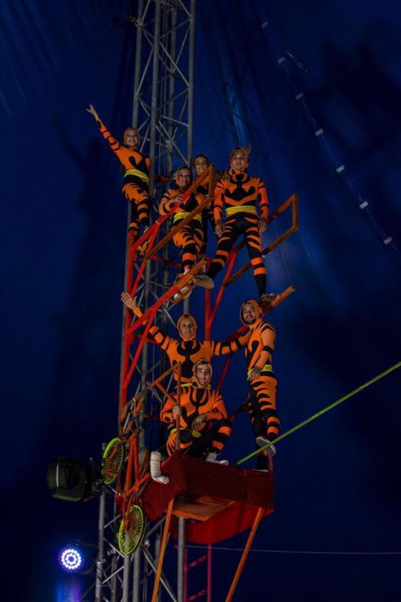 Abu Dhabi’s Bawabat Al Sharq Mall is set to host the world famous Great Vegas Circus from February 8 to March 11, 2016.  Courtesy Bawabat Al Sharq Mall