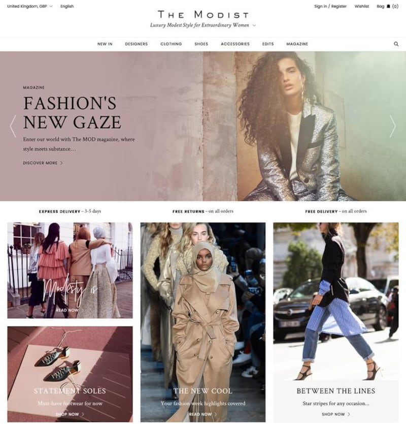 The Modist, a site dedicated to modest fashion, launched yesterday. Courtesy of The Modist