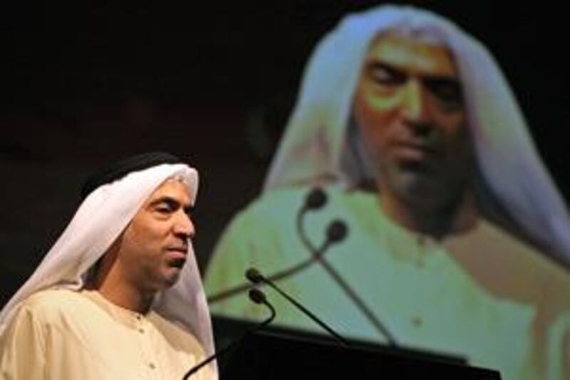 Al Khaleej Sugar managing director Jamal Al Ghurair speaks at the Dubai Sugar Conference.